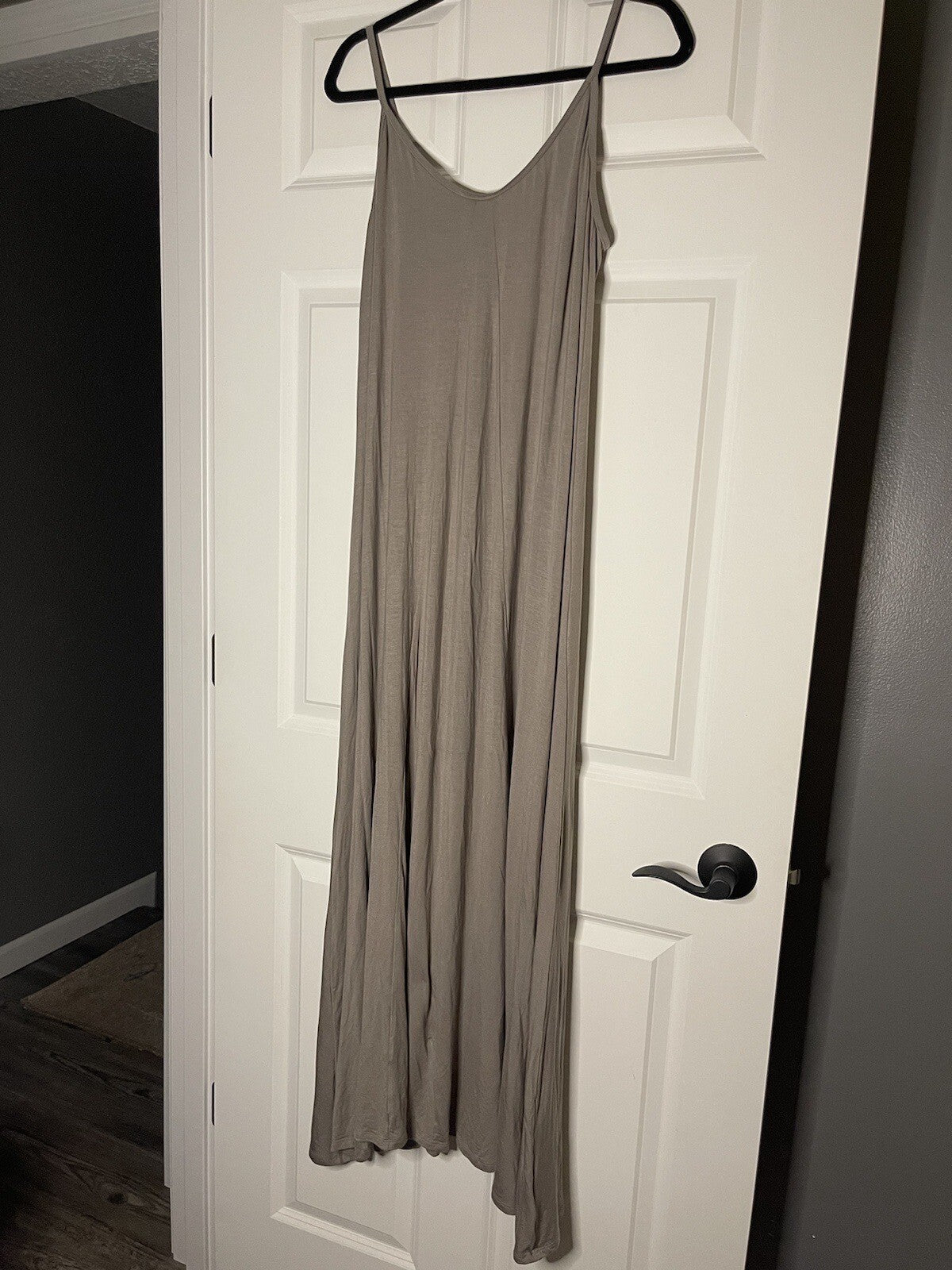 Loevappella Sleeveless Maxi Dress Xl Taupe Nwt 