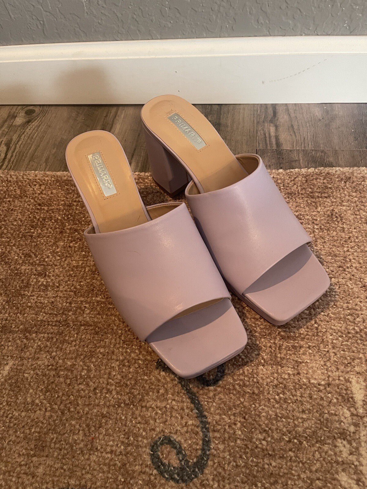Primark Heel Sandals Purple Size 7