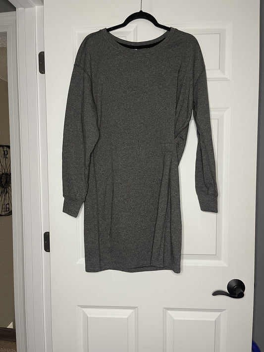 Cabi long sleeve dress medium gray 
