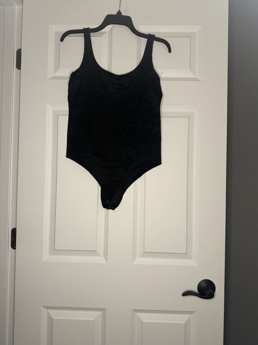 Abercrombie And Fitch Soft A And F Sleeveless Black Bodysuit Large Black 