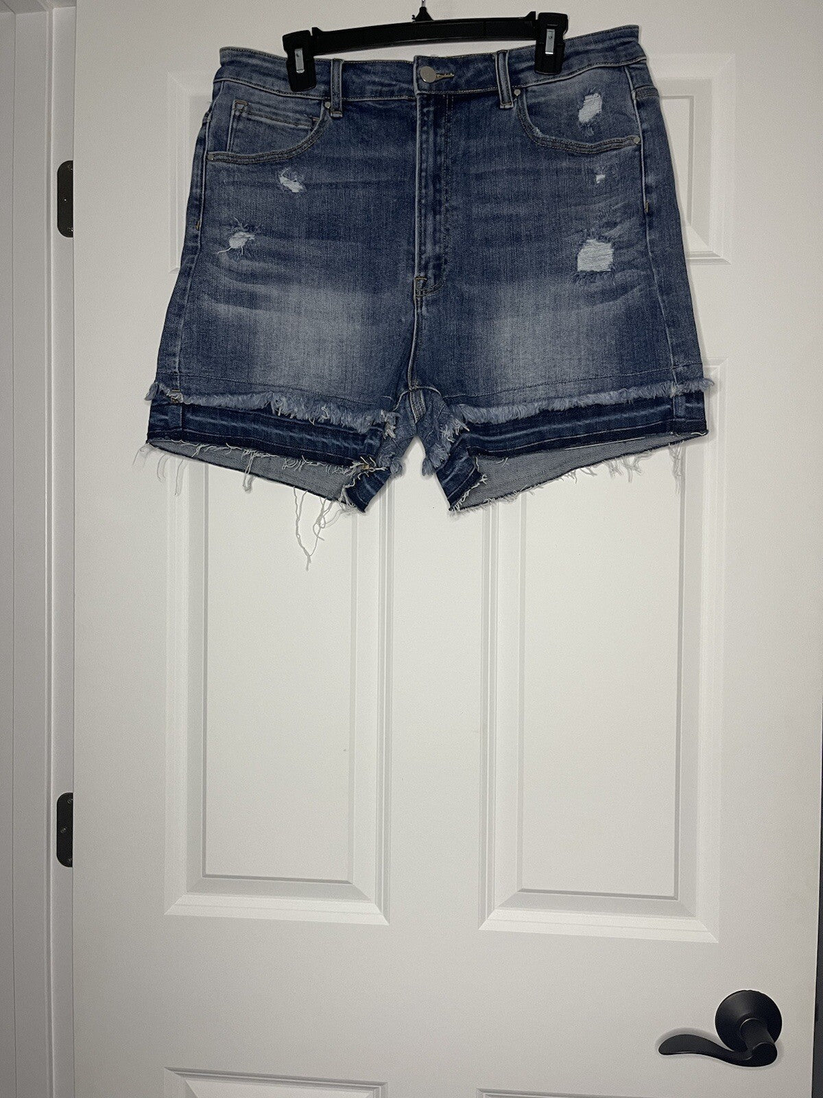 Risen layla patched frey hem shorts 2x high rise nwt