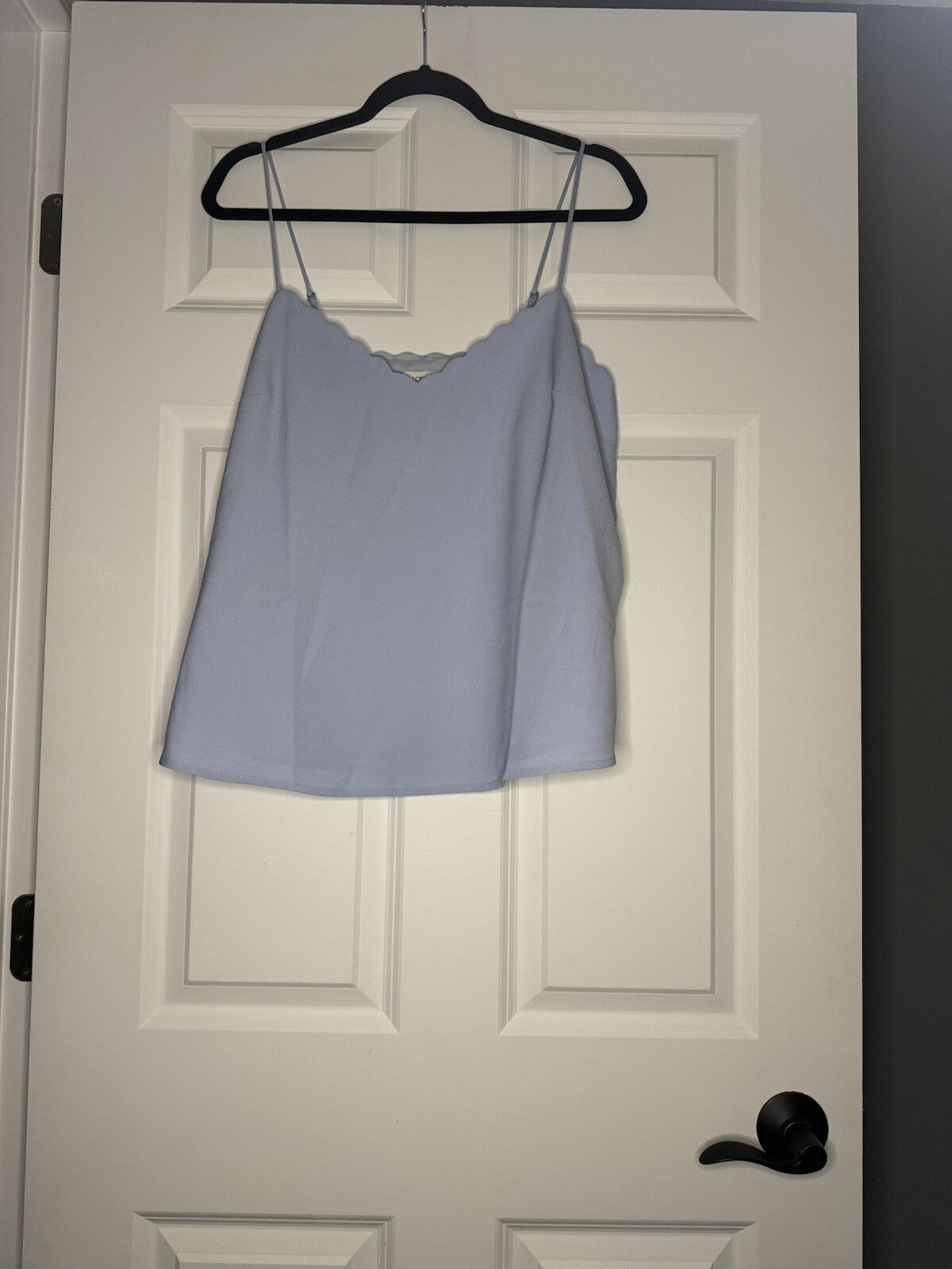 J Crew Sleeveless Blouse Light Blue Size 14 Nwt 