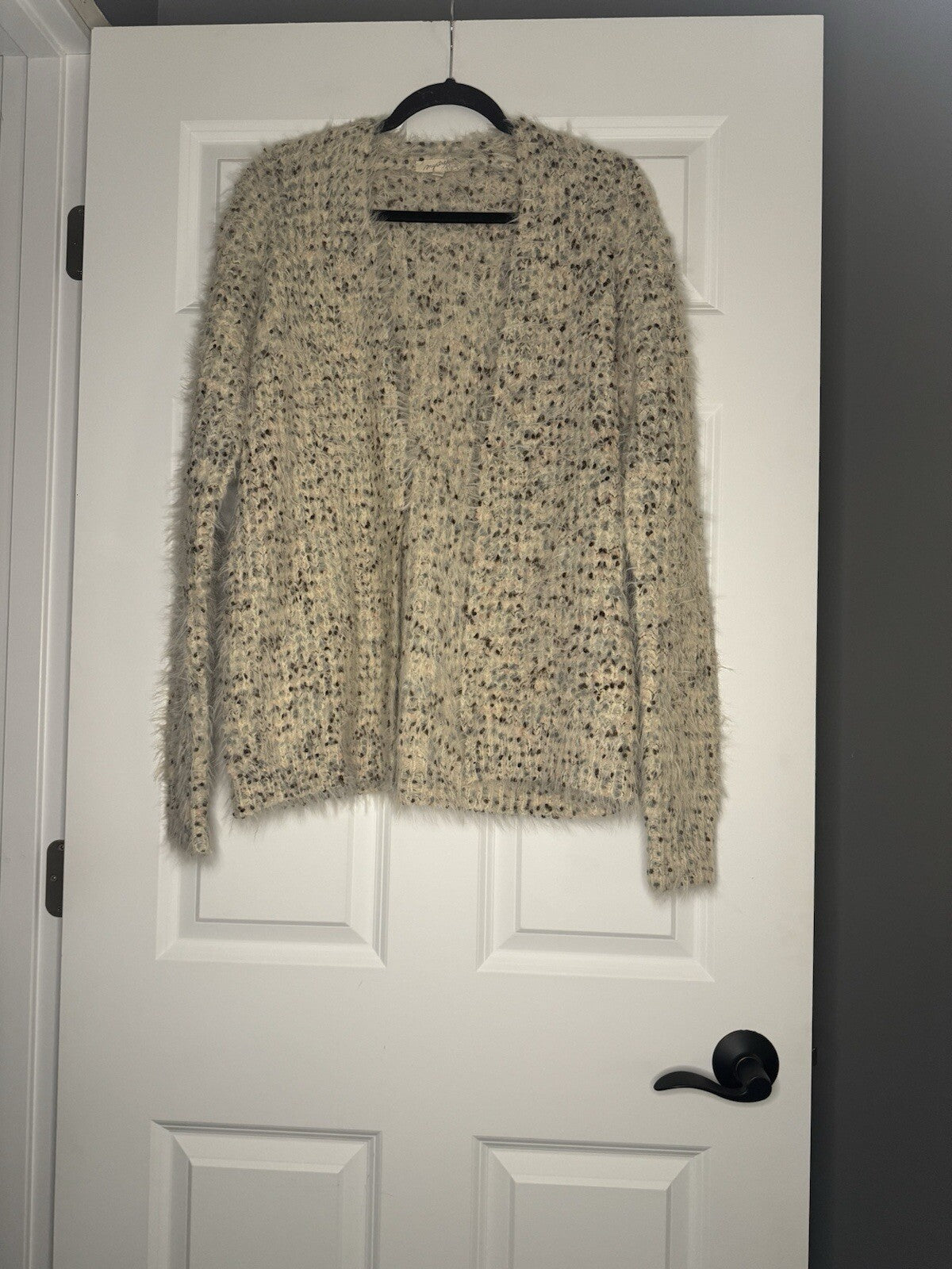 Mystree Cardigan Large Blue Pink Brown Cream Mix Super Soft 