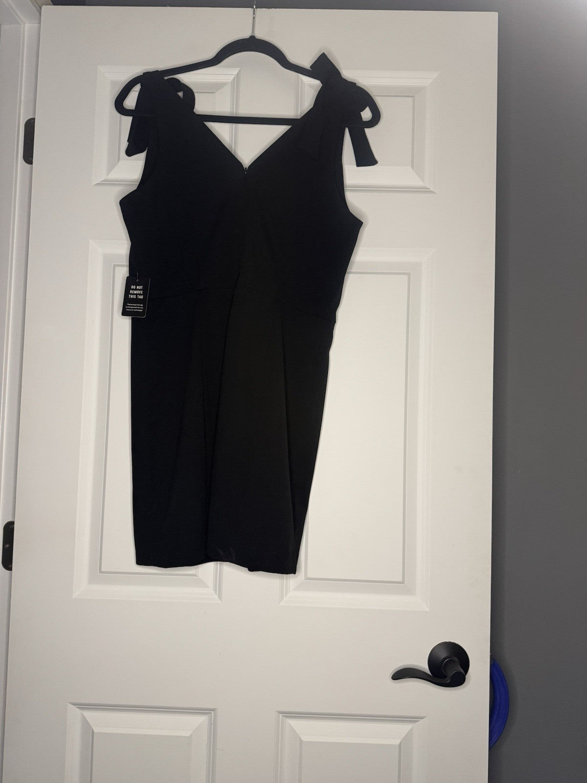 Express Sleeveless Dress Tie Straps Large Black Nwt 98.00