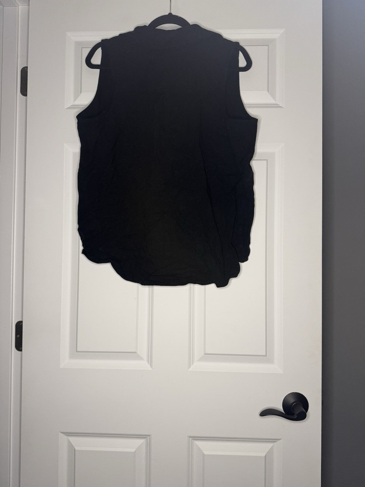 Maurice’s Sleeveless Blouse W Collar Xl Black Nwt 28.99