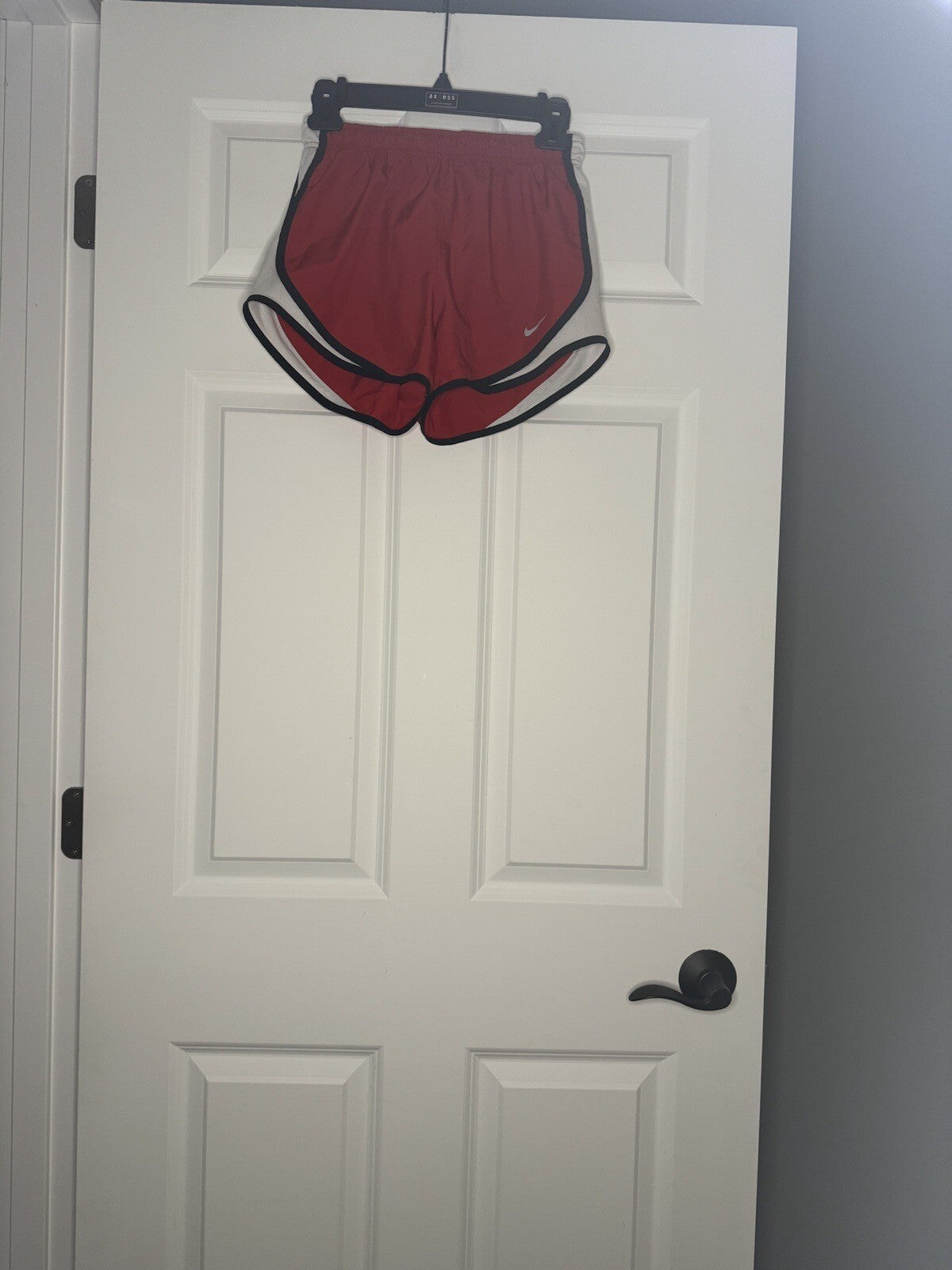 Nike Dri Fit Running Shorts With Liner XS Red Black White 