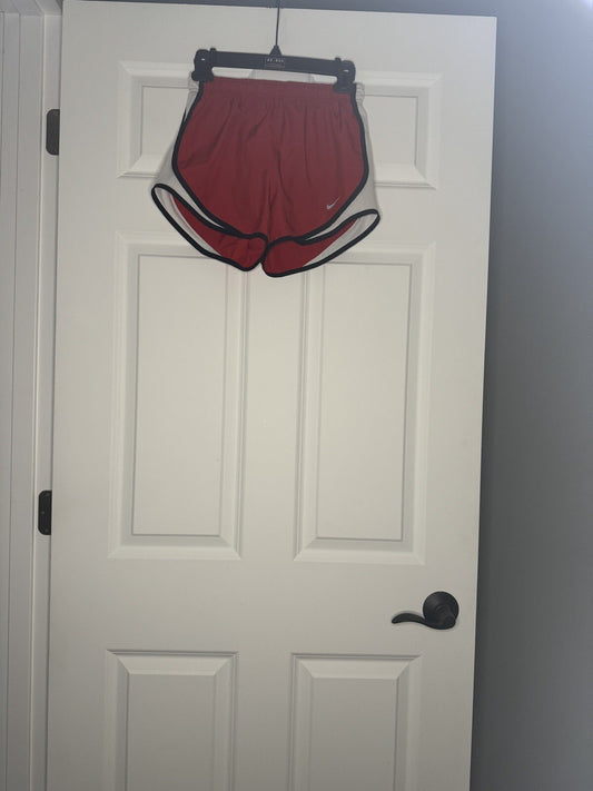 Nike Dri Fit Running Shorts With Liner XS Red Black White 