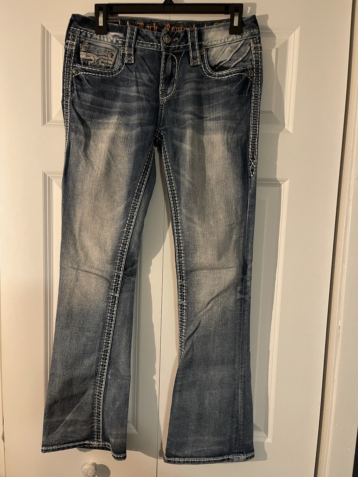 Rock Revival jeans hyero size 27 Mid Rise Bootcut Light wash Blue