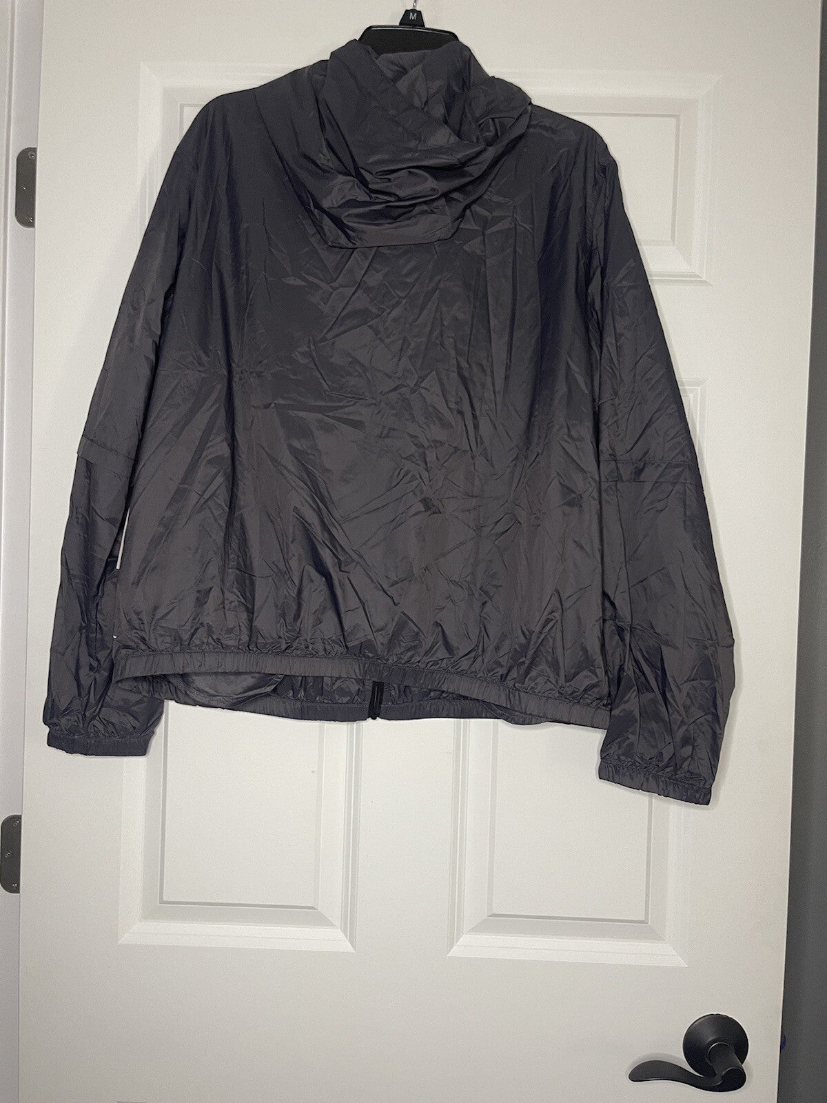 Zyia gray hoodie drawstring light windbreaker 3xl nwt