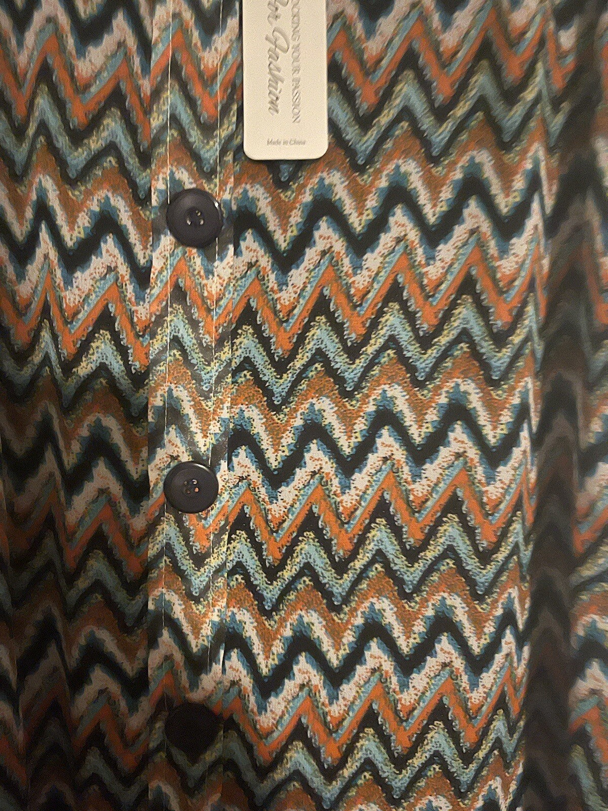 Victoria Leland designs sleeveless blouse medium multicolor nwt