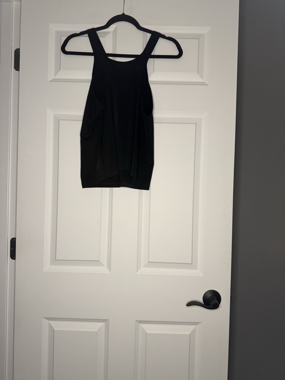 Nike Dri Fit Tank Top Small Black Logo Straps