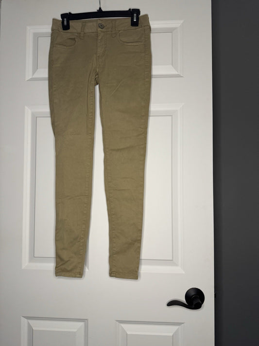 American Eagle Super Stretch Jegging Jeans Tan Size 2 