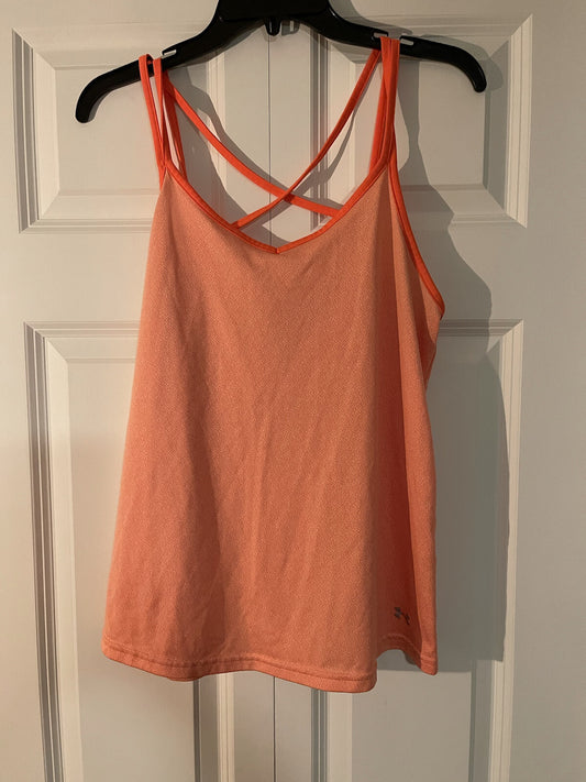 Under Armour loose heatgear tank large orange