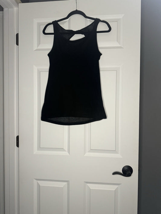 Athleta Sleeveless Tank Twist Back XS Black 