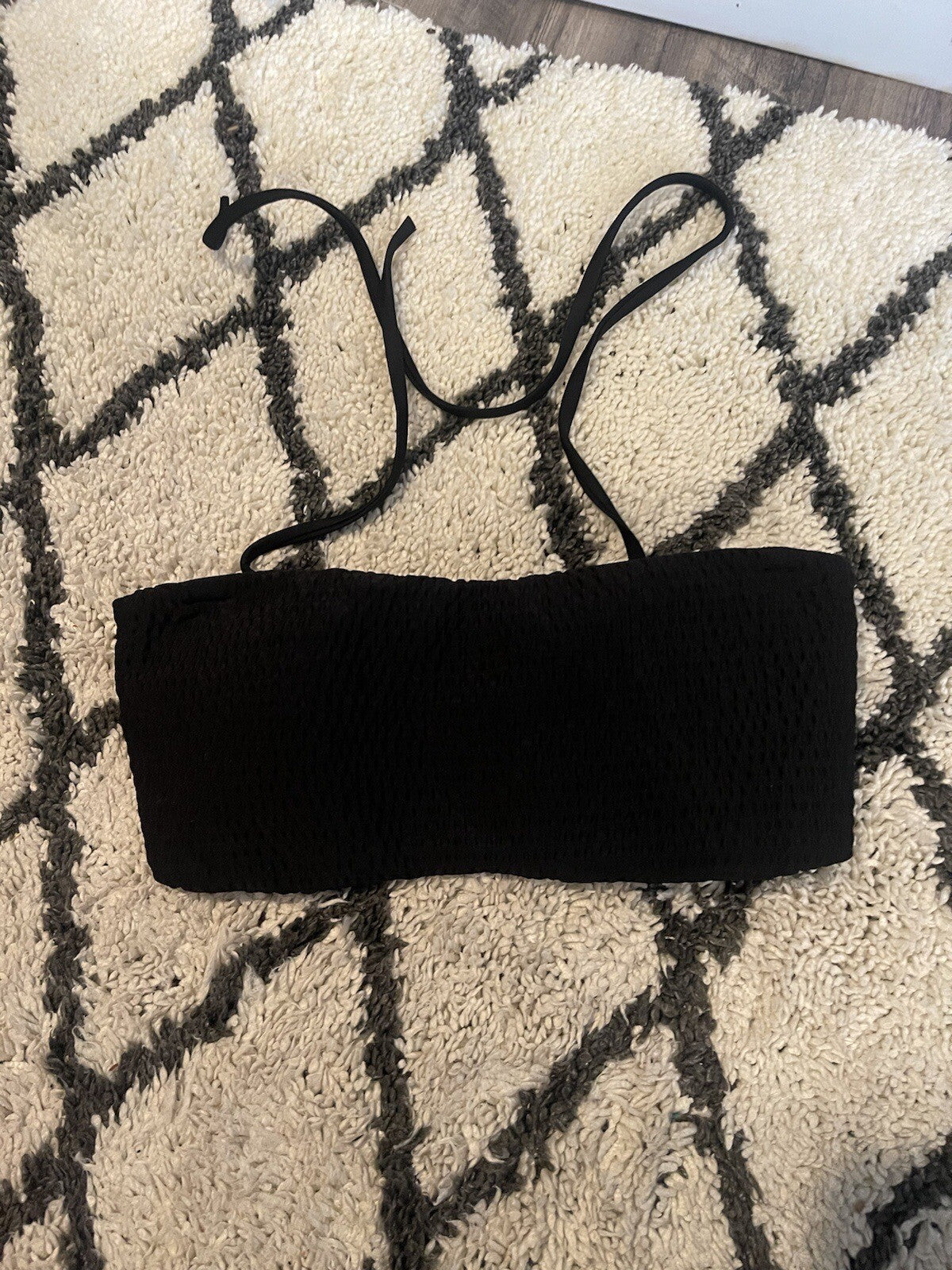 Hollister Swimsuit Top Black Small