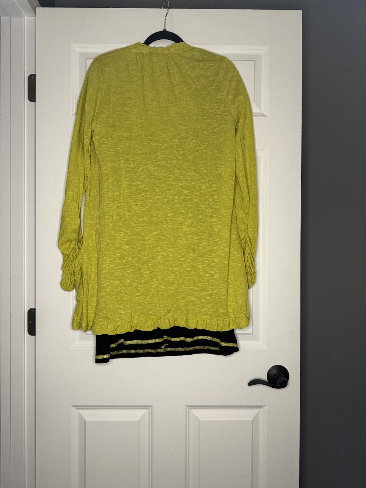 International Concepts 2 Piece Dress And Cardigan Medium Black Green Floral 