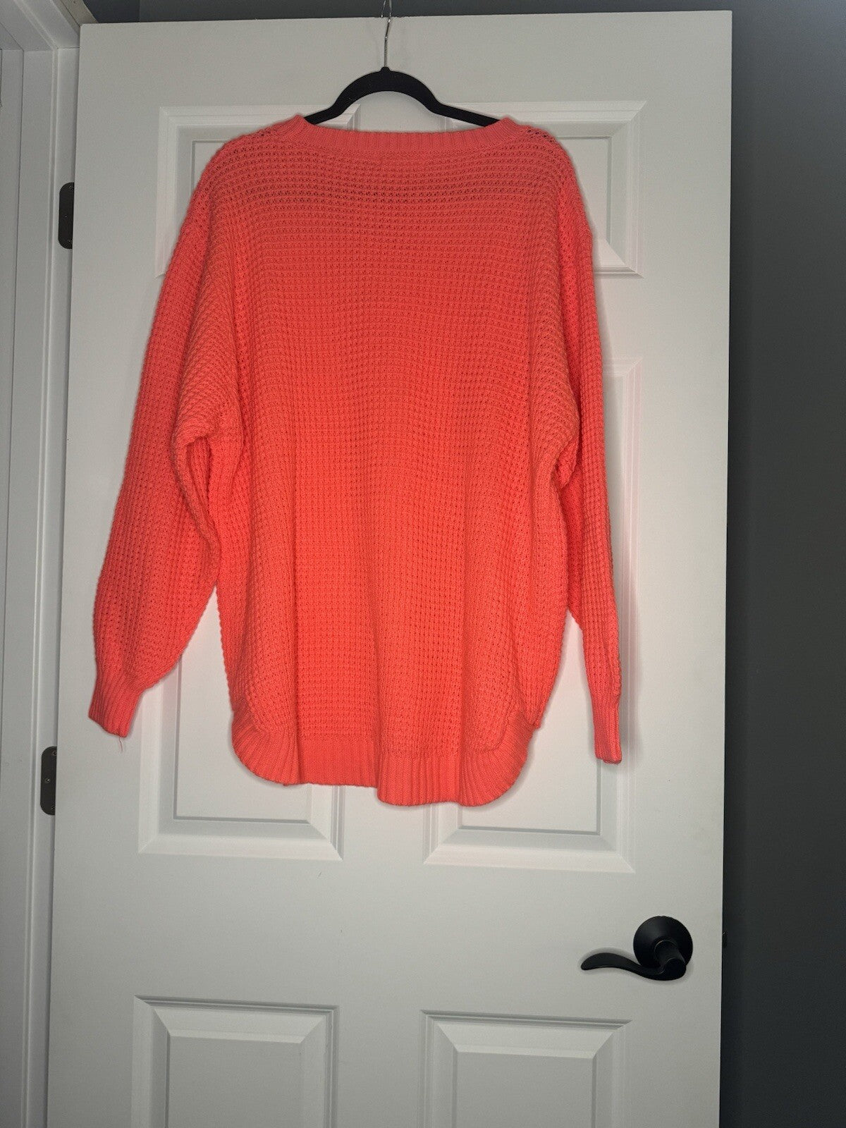 Zenana Neon Orange Knit Sweater 2x Nwt