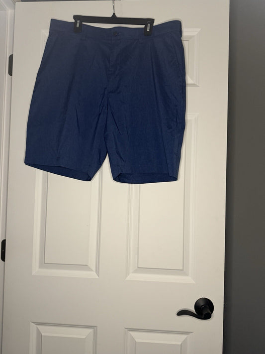 Mens Grand Slam Shorts Size 38 Blue And Black Heathered