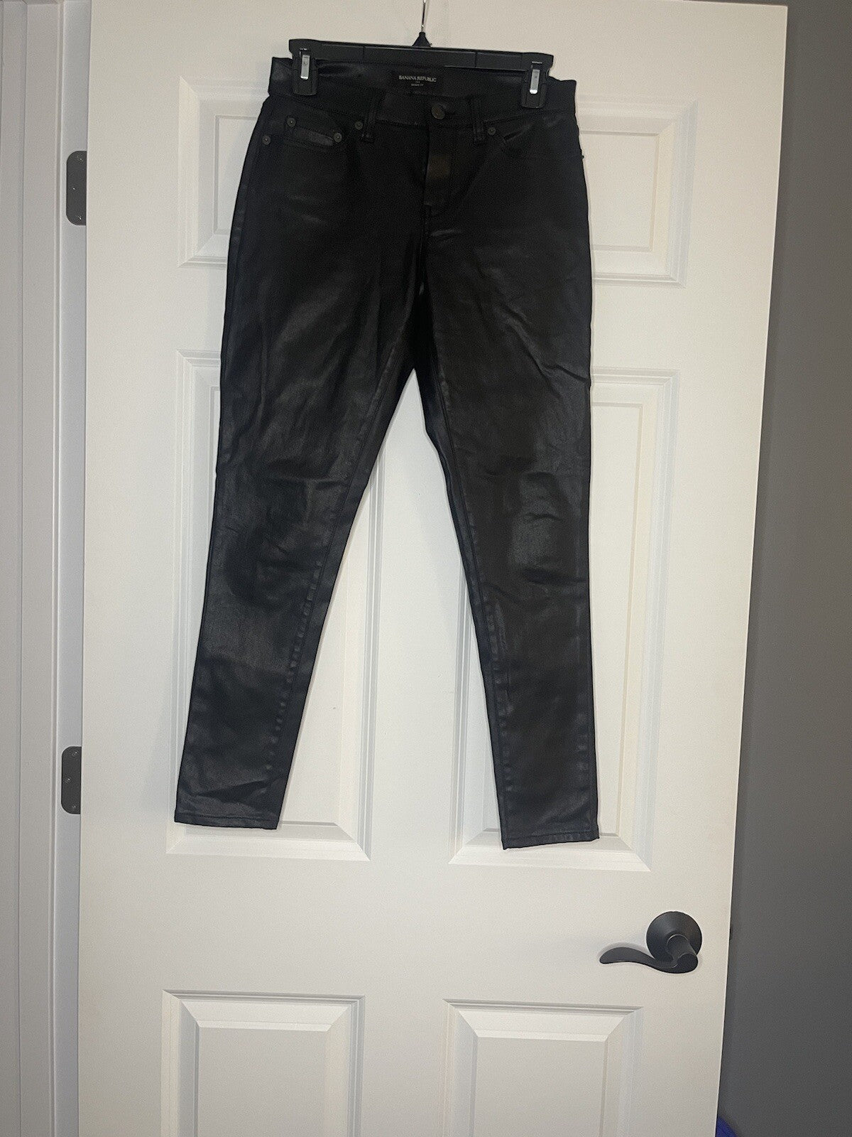 Banana Republic skinny fit 25/ o petite black metallic 