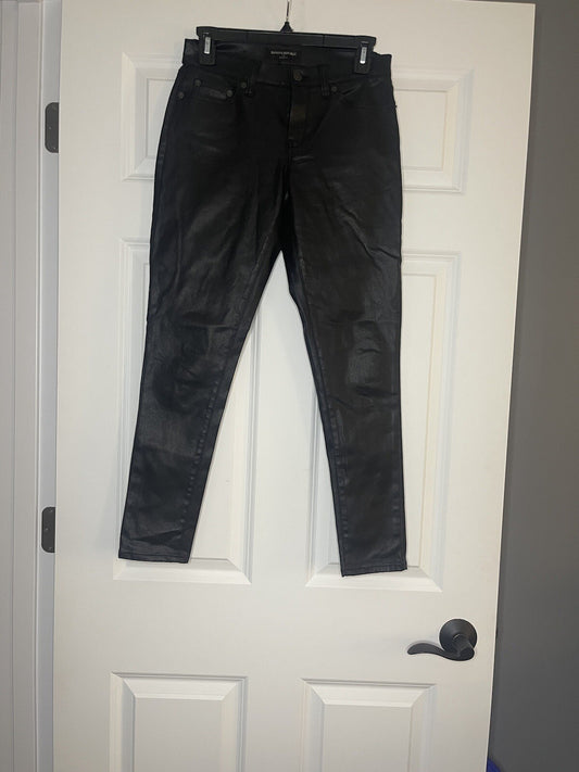 Banana Republic skinny fit 25/ o petite black metallic 