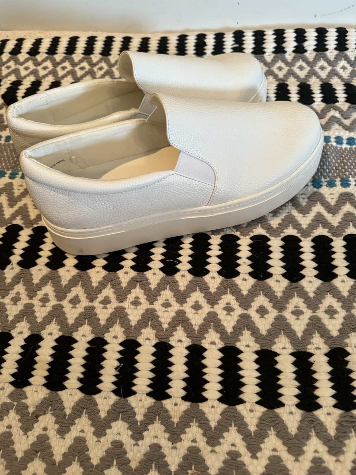 Lane Bryant Platform Loafers Size 10 White Brand New Msrp 79.95