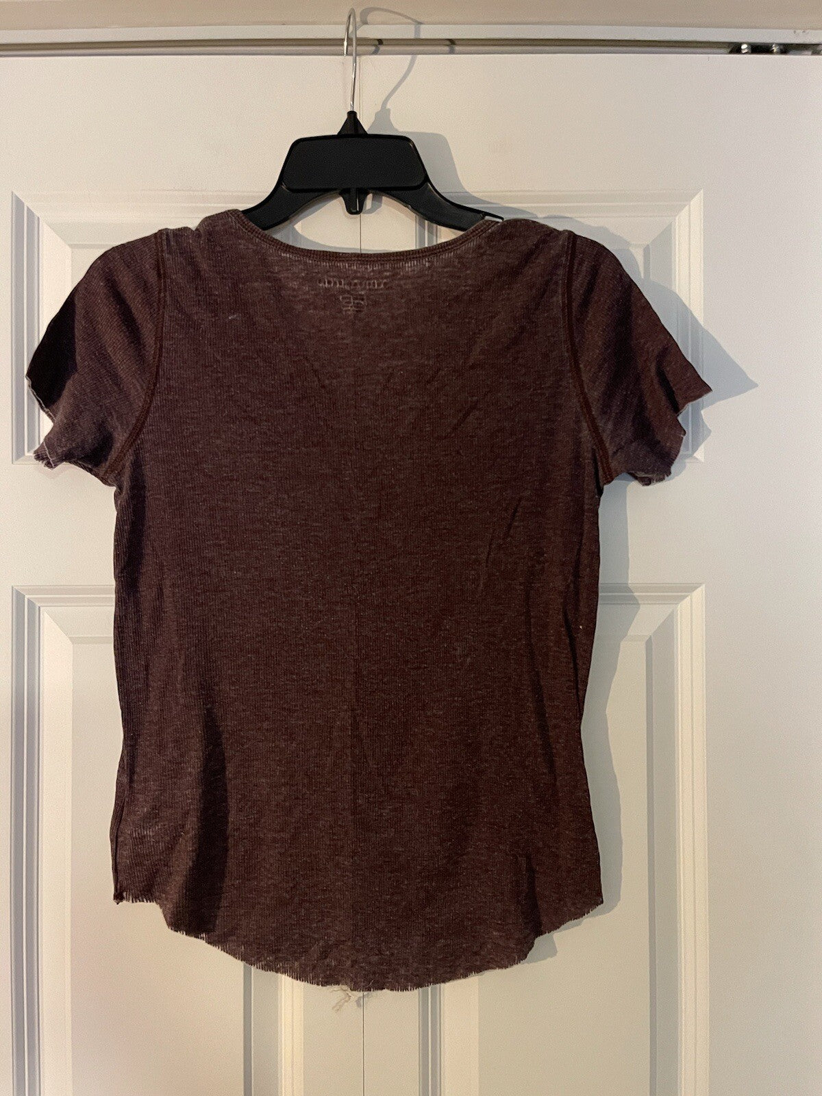 American Eagle short sleeve blouse xs heathered purple 