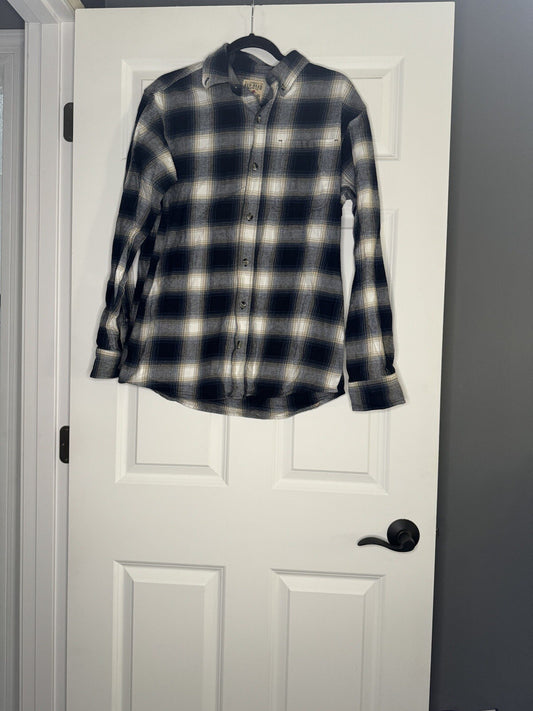 Redhead Flannel Medium Plaid Cream Beige Navy Women’s