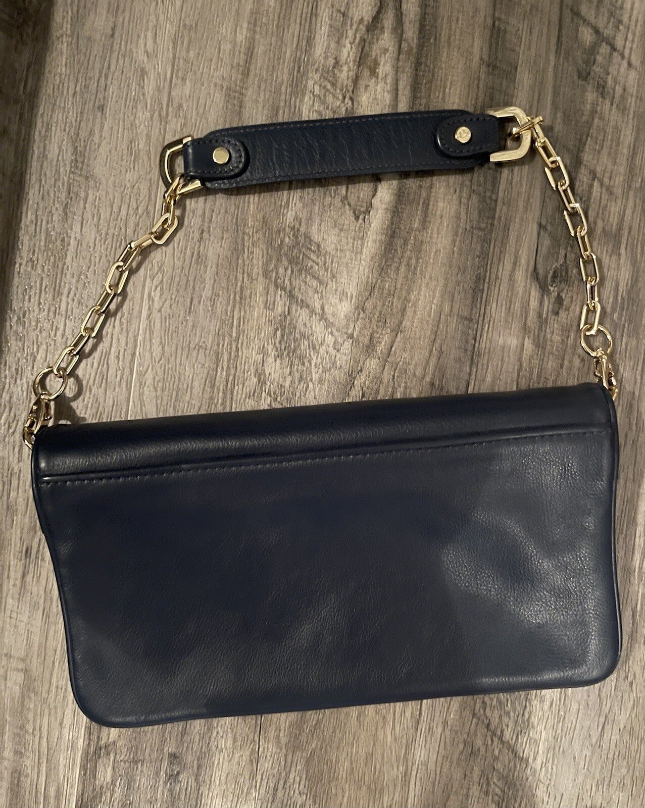 Tory Burch Blue Shoulder Bag In Excellent Condition