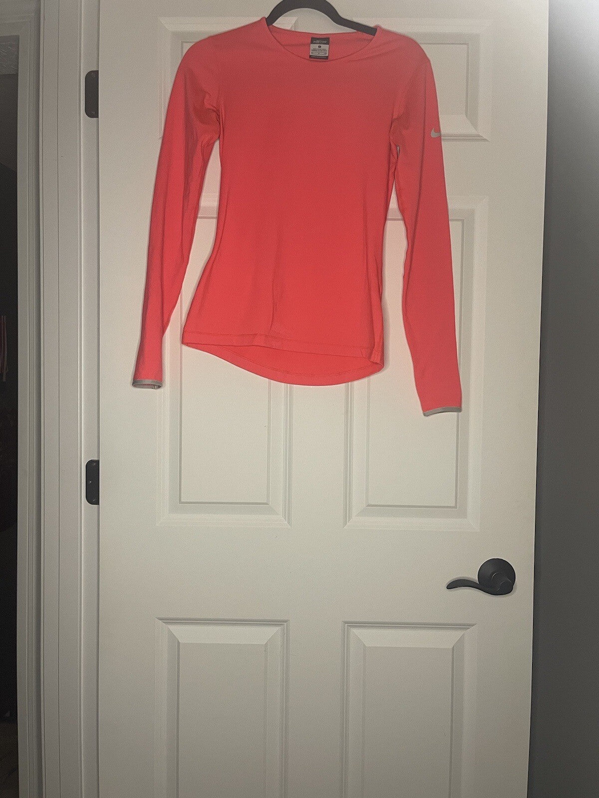 Nike Pro Dri Fit Long Sleeve Top Small Pink 