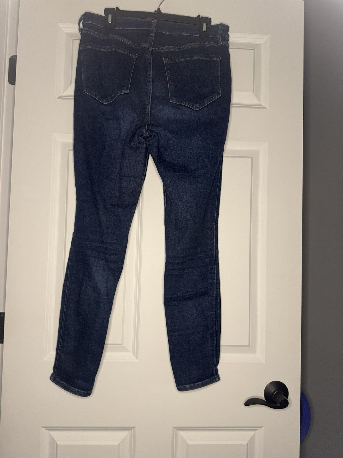 Old Navy 360 Stretch Extra High Rise Rockstar Super Skinny Jeans 12 Distressed 