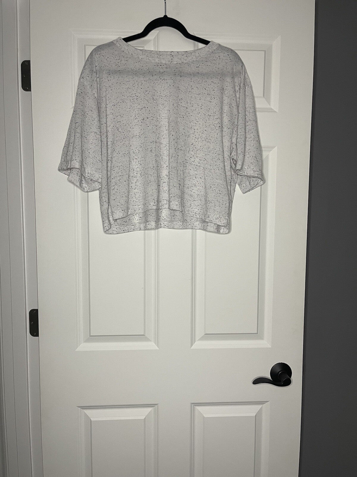 Zella t shirt white with black speckles xl 