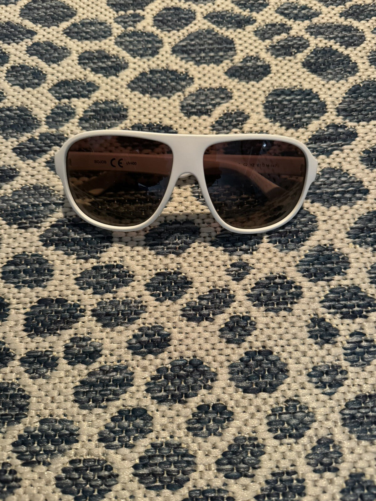 Sojos White Sunglasses 