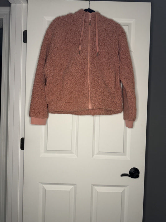 Zellla Zip Up Hoodie Mauve Medium