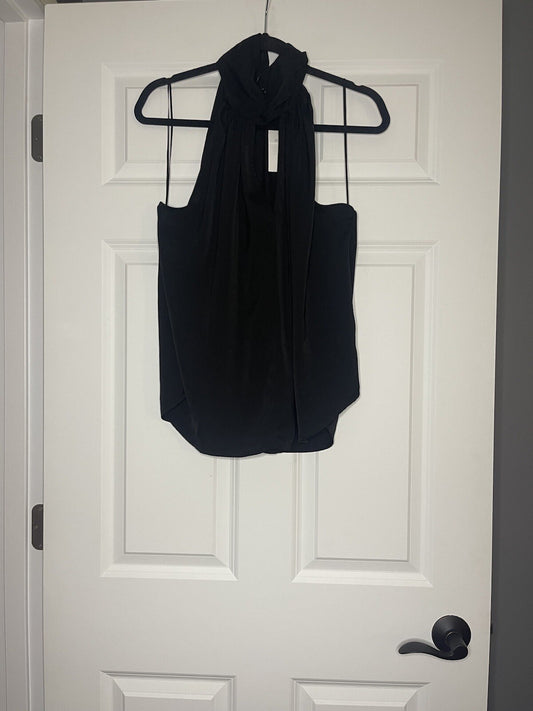 Banana republic sleeveless blouse high neck large NWT