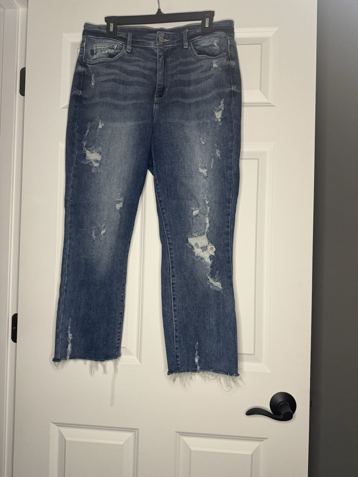 Judy Blue Straight Fit Jeans 11/30 Jb82436md Distressed 