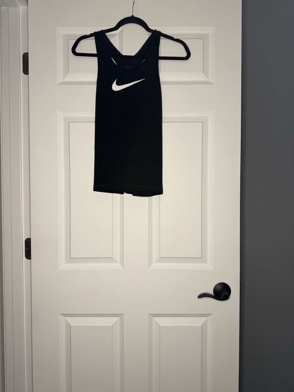 Nike Dri Fit Tank Top Xs Black White Logo 