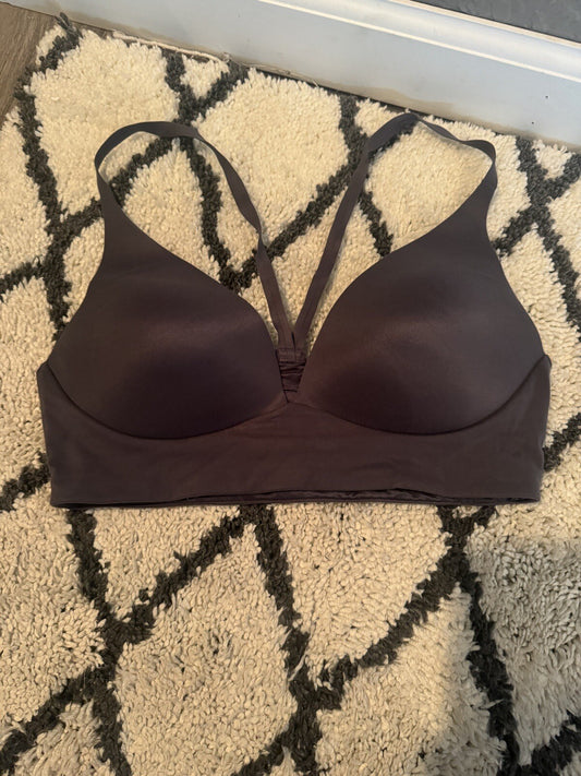 Victorias Secret Lightly Lined Plunge Bra 34c Dark Gray 