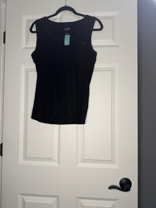24/7 Maurice’s Sleeveless Ribbed Blouse Black Xl Nwt 