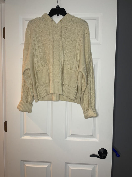 Flying tomato sweater with hood small ivory 