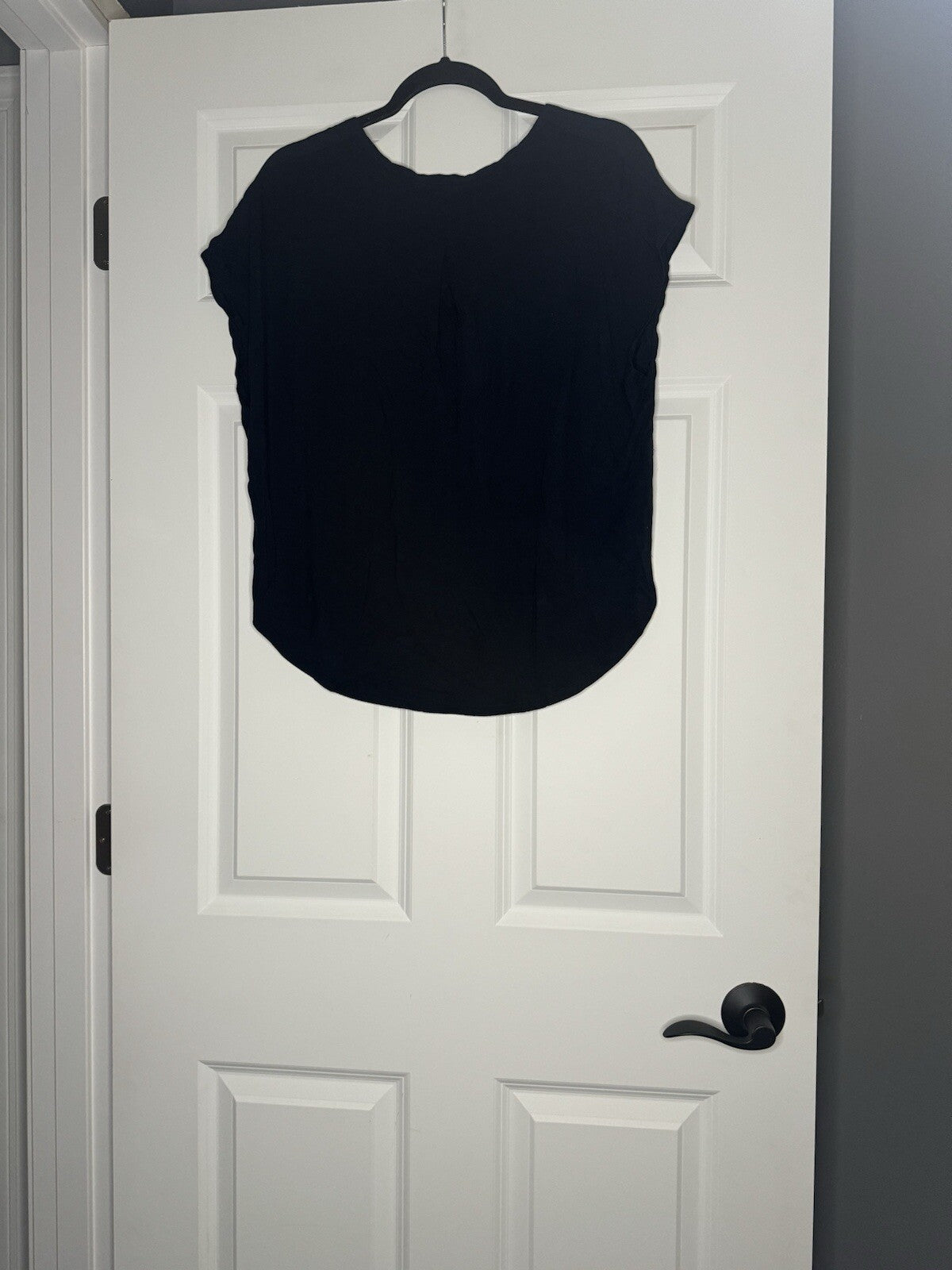 Gentle Fawn Short Sleeve Button Up Blouse XS Navy 