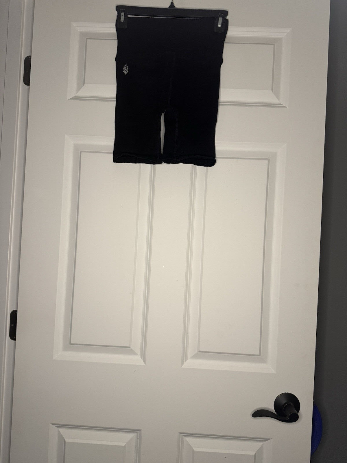 Free People Movement Black Ribbed Shorts Medium/large