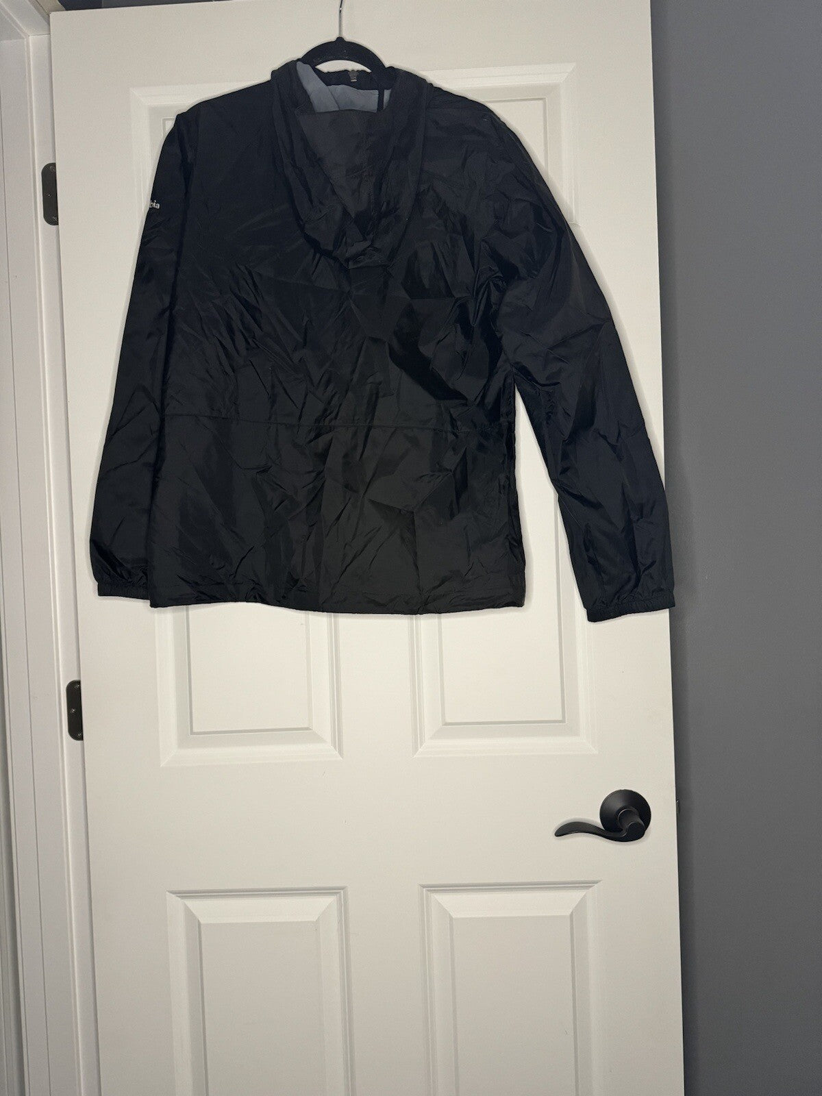 Columbia Lightweight Jacket Large W Hood Black 