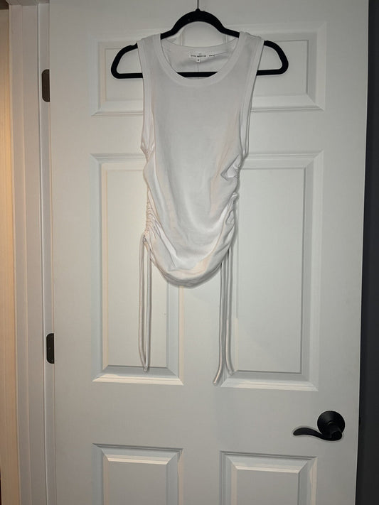 Good American size 3 sleeveless top cinched sides white NWT