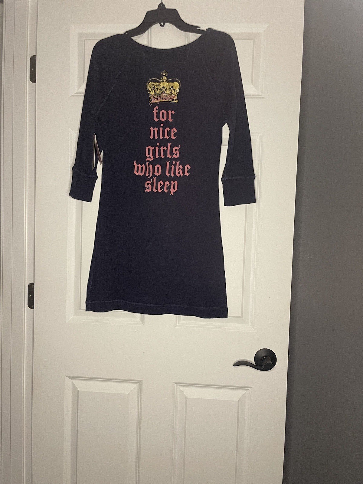 Juicy Couture Pajamas Large Navy With Pink Graphics Nwt Msrp $65.00