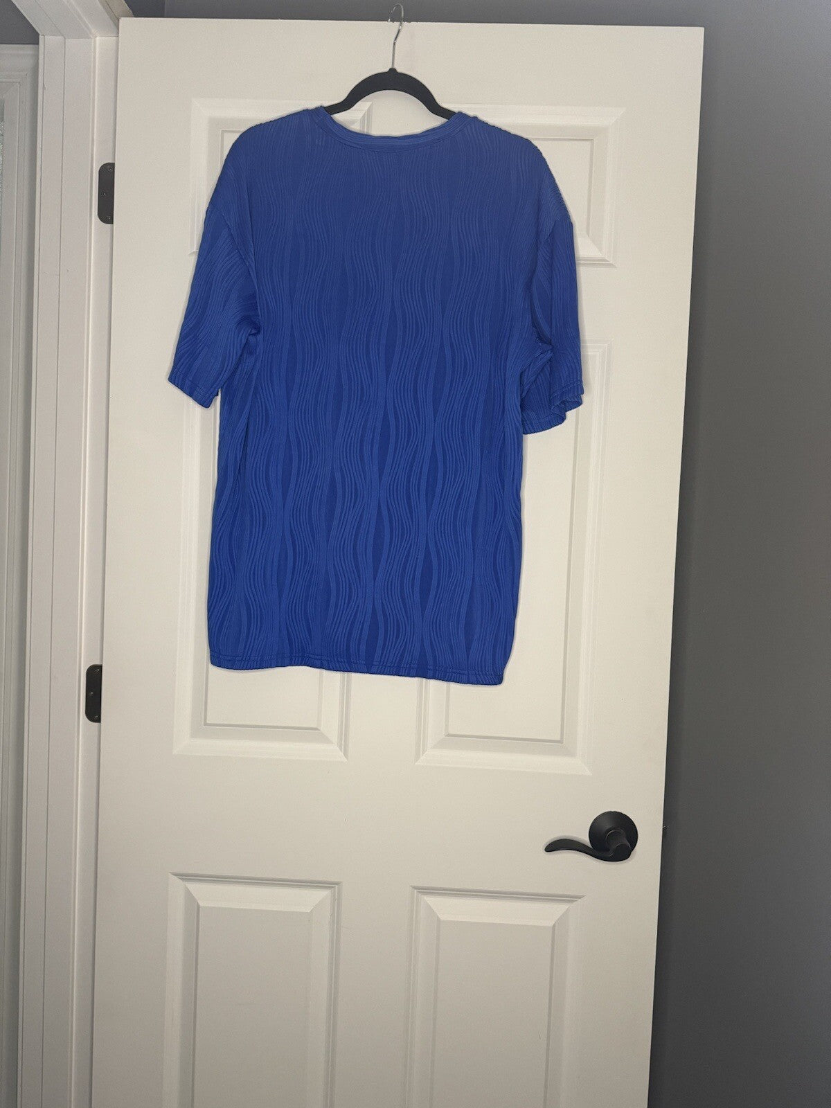 In’voland 2 Piece Outfit 16w Blue Ribbed Short Sleeve And Shorts Nwt 