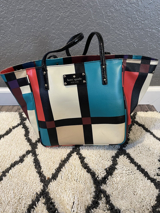 Kate Spade Purse Black Green Plum Red Beige 