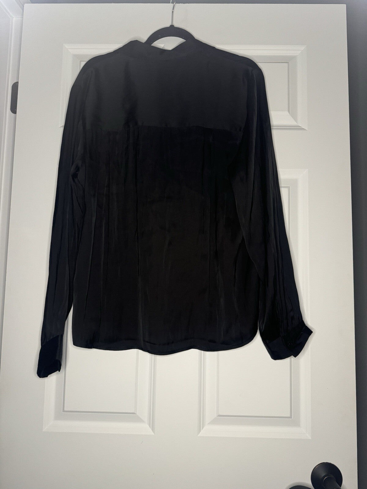 Z Supply Serenity Lux Long Sleeve Button Up Black Xl Nwt 79