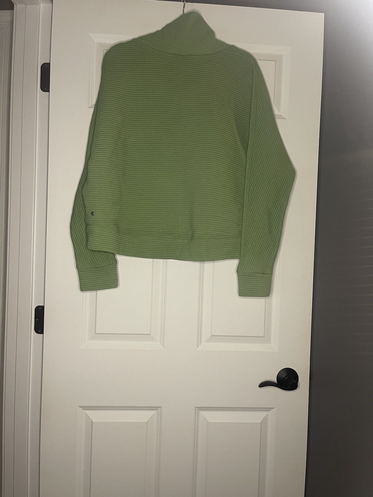 Zella Sweatshirt Xl Green Ribbed 