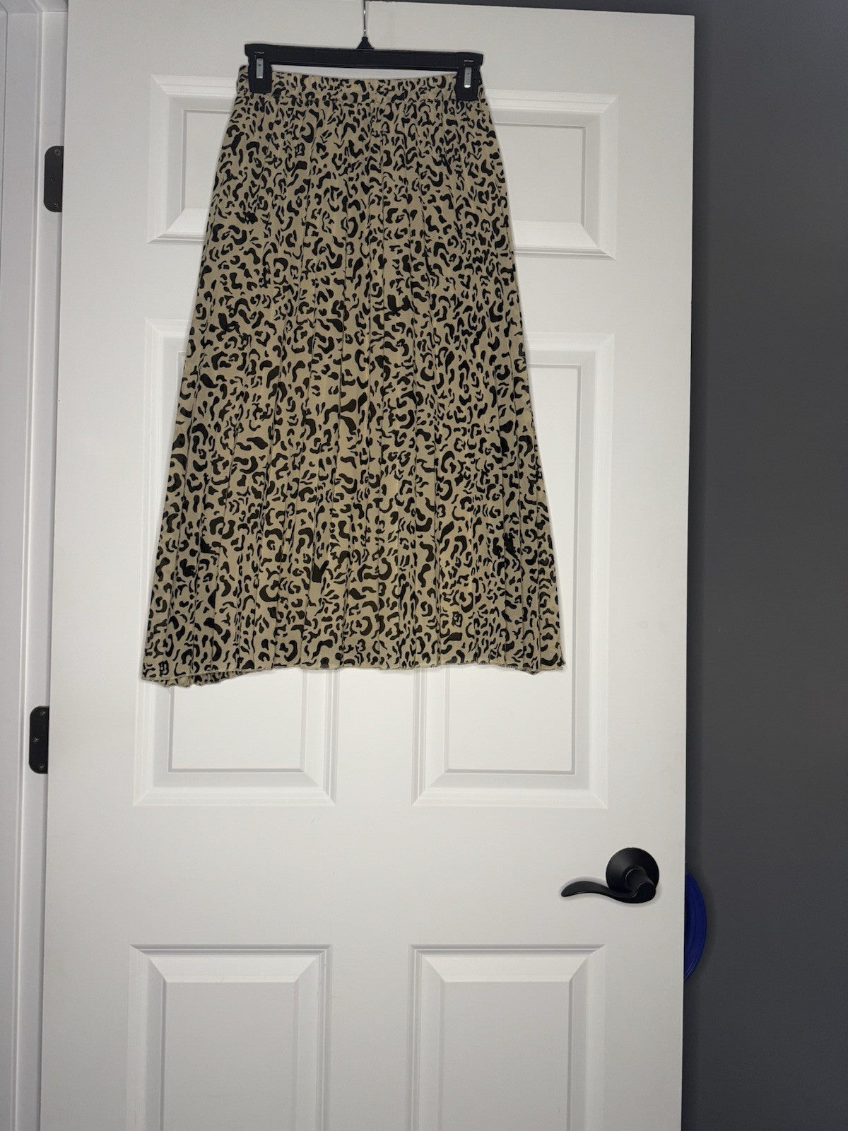 Japna Skirt Size Small Black Brown Animal Print