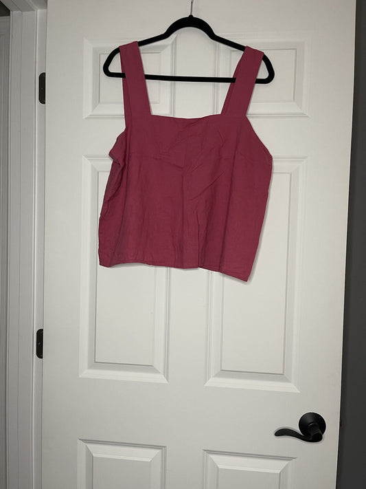 Banana Republic Sleeveless Blouse Pink Large 